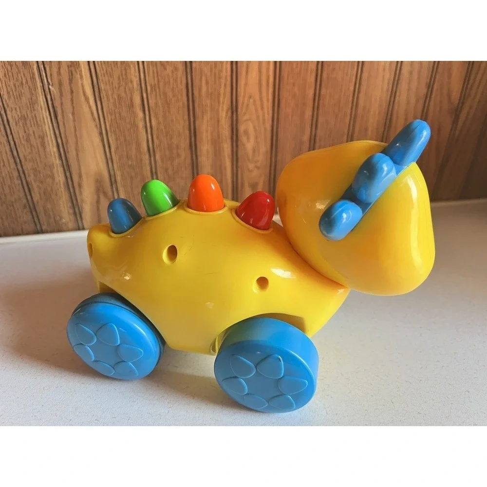 Fisher Price Toddler toy Riding Talking Yellow Dinosaur Mattel 2000